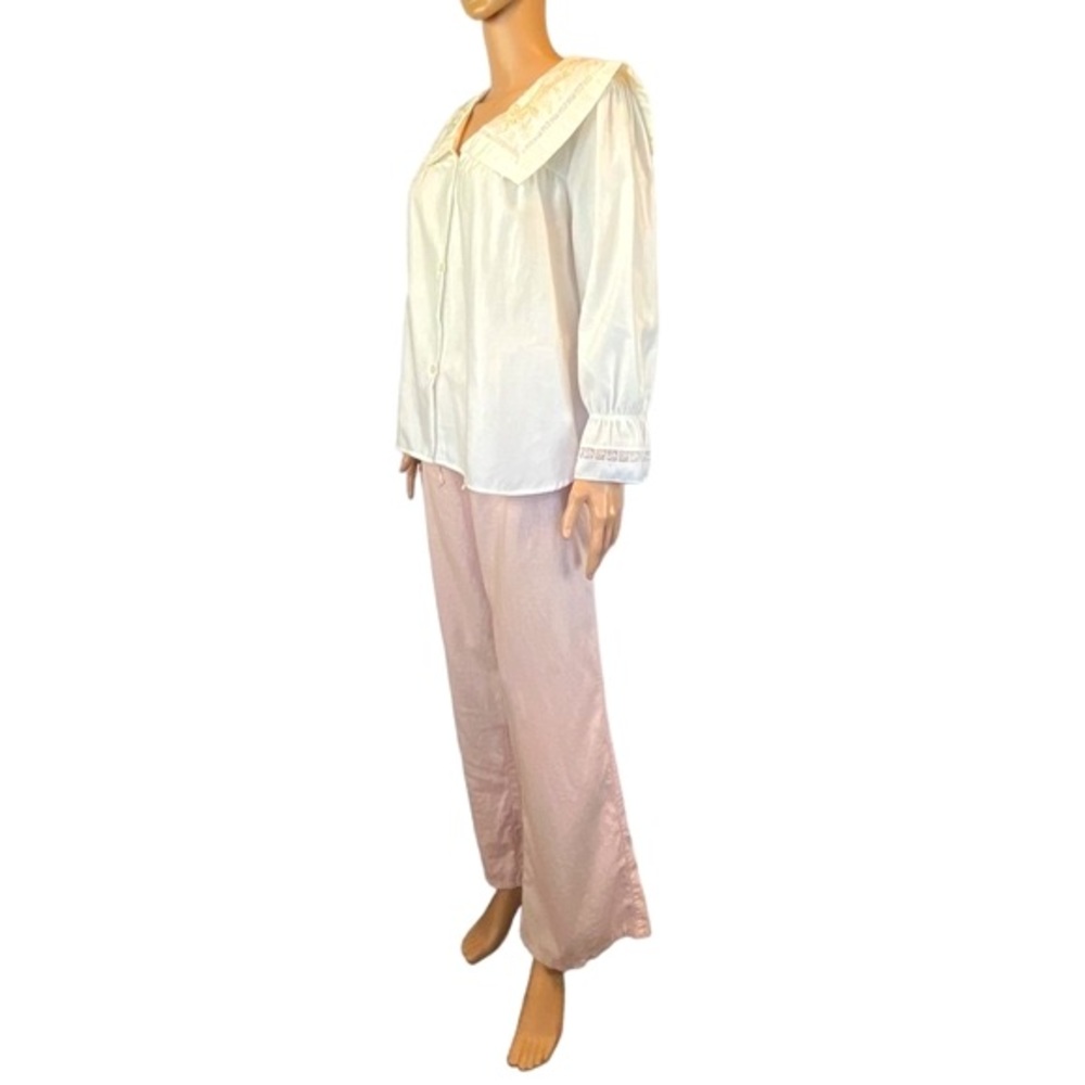 Vintage Derek Heart Pajama Lounge “Initialed S” Pants |L - Picture 14 of 16